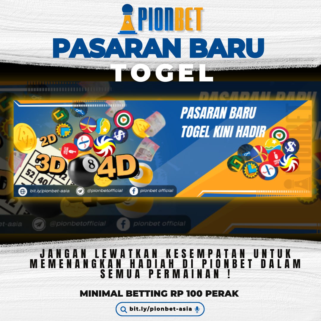 PASARAN TOGEL DI PIONBET